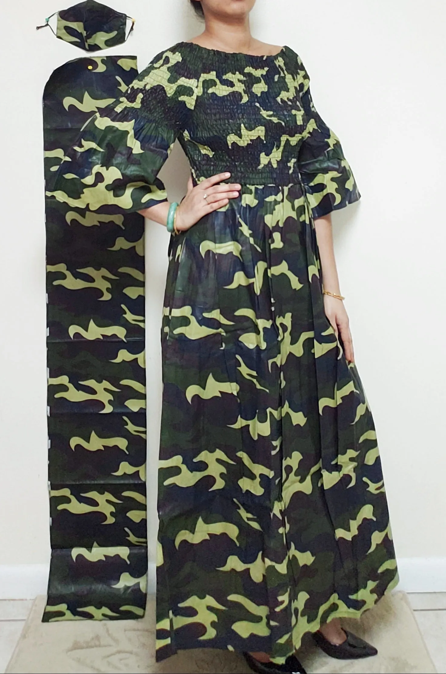 024  Smocked Dress Set- Camouflage 63