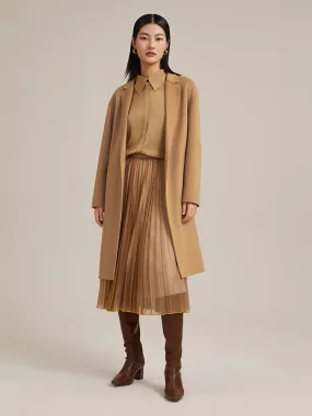 100% Cashmere Double Face Coat