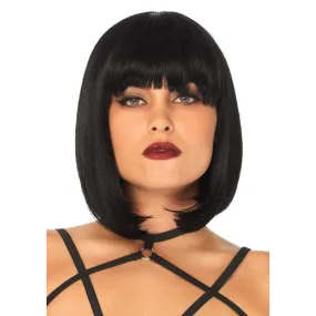 14" Short Natural Black Bob Wig