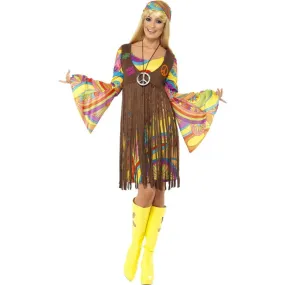 1960s Groovy Lady Dress and Fringed Vest