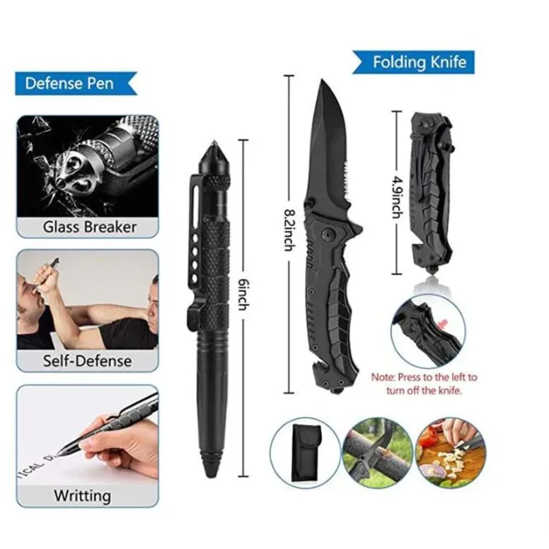 54-In-1 Outdoor Tactical Camping Multi-Functional Survival Kit