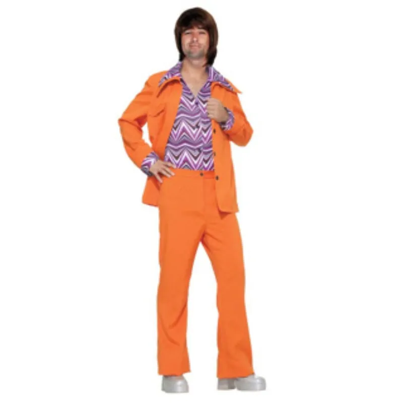 70s Leisure Suit - Orange - Dr Toms