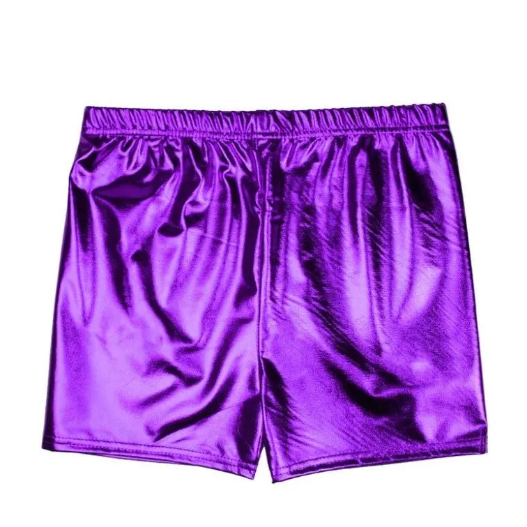 80's Costume Metallic Shorts (8 colours)