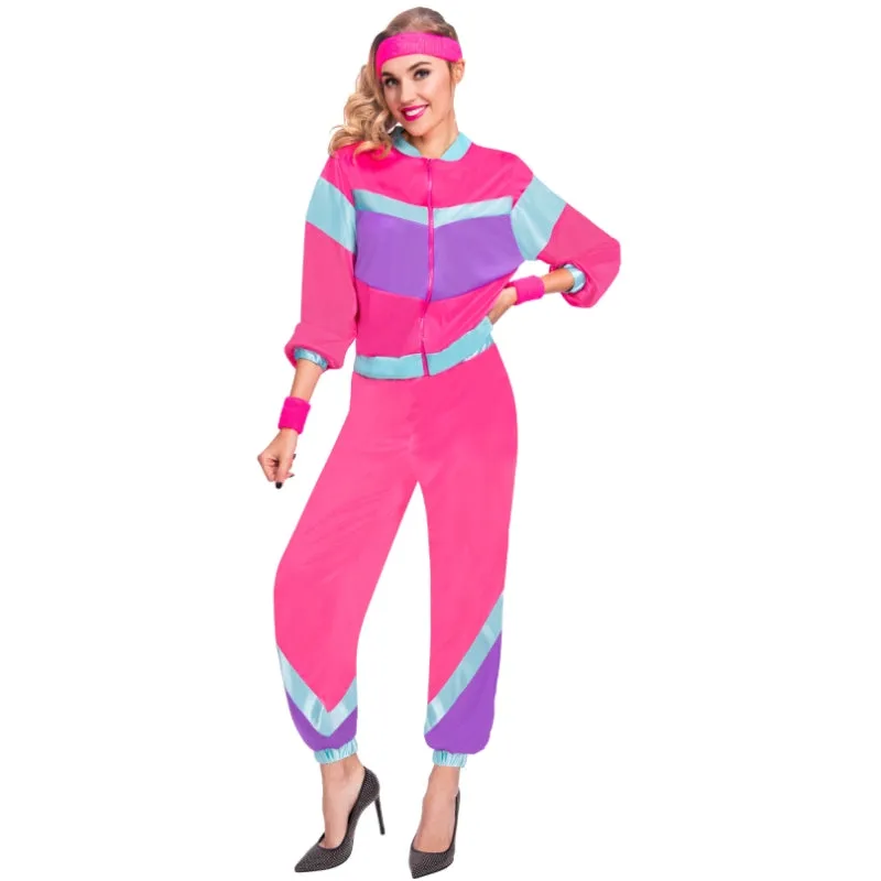 80's Shell Suit Costume - Pink