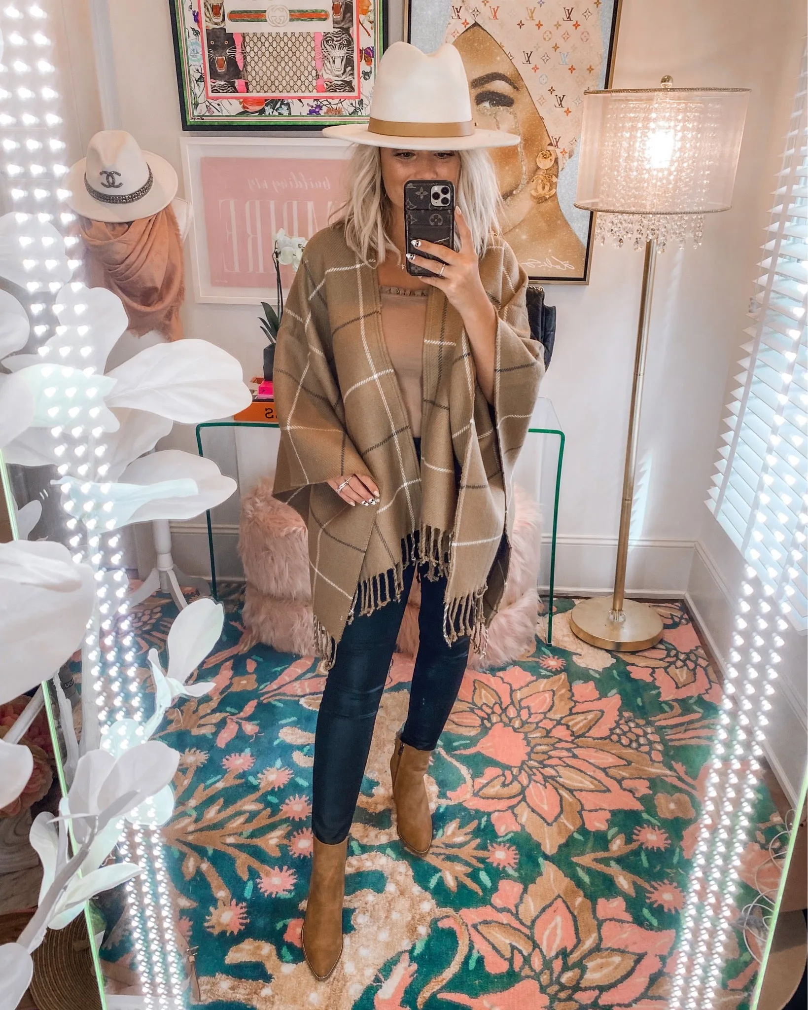 Abercrombie & Fitch Oversized Fringe Poncho