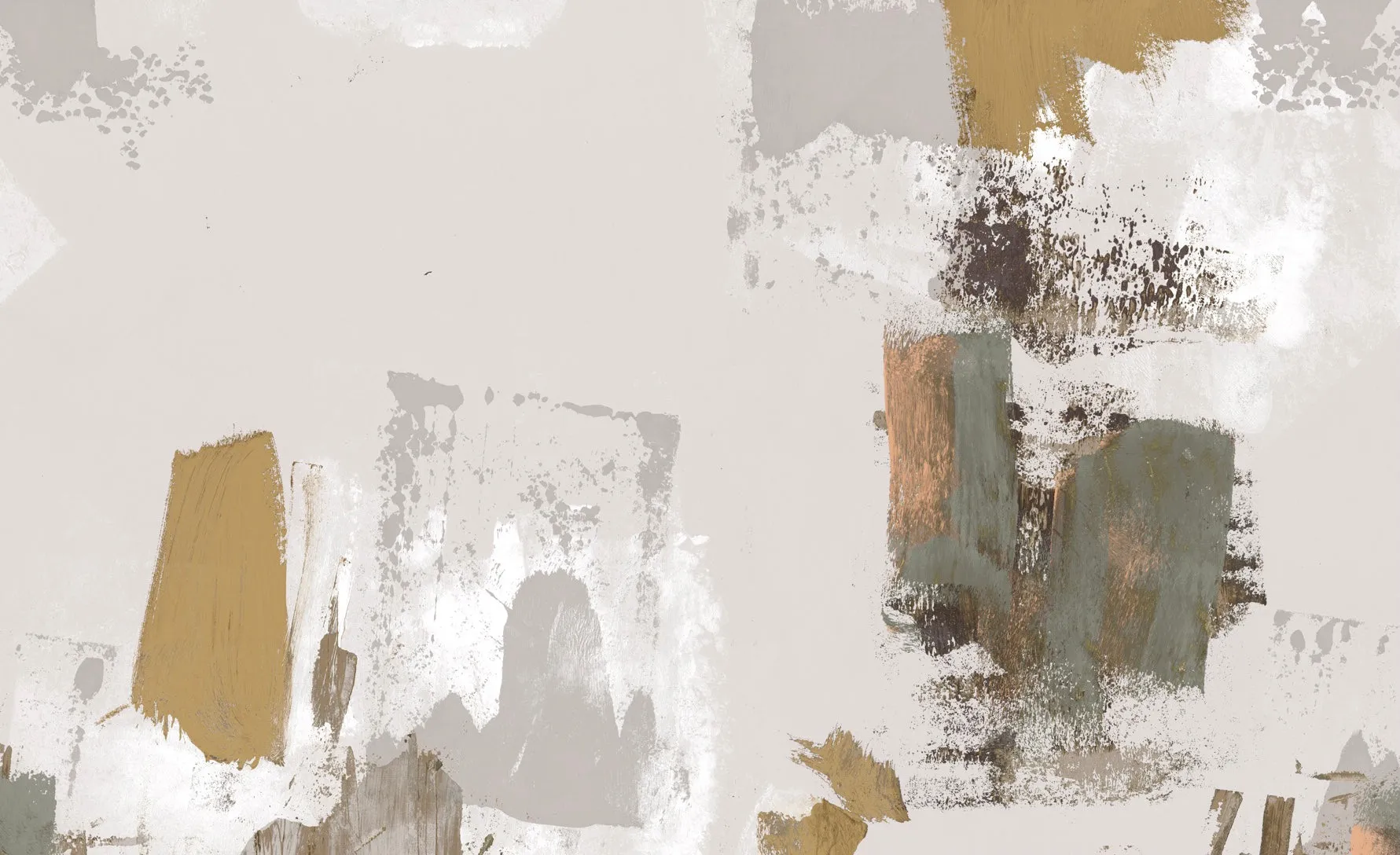 Abstract Painterly Wallpaper- Grey dark