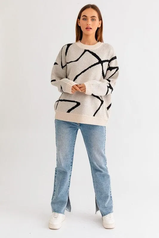 Abstract Pattern Sweater