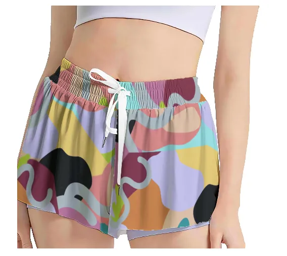 Abstract Wild Women's Sport Skirt With Pocket