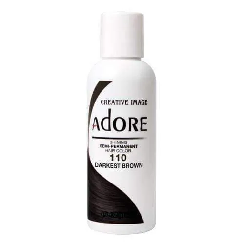 Adore Semi-Permanent Hair Color - 110 Darkest Brown