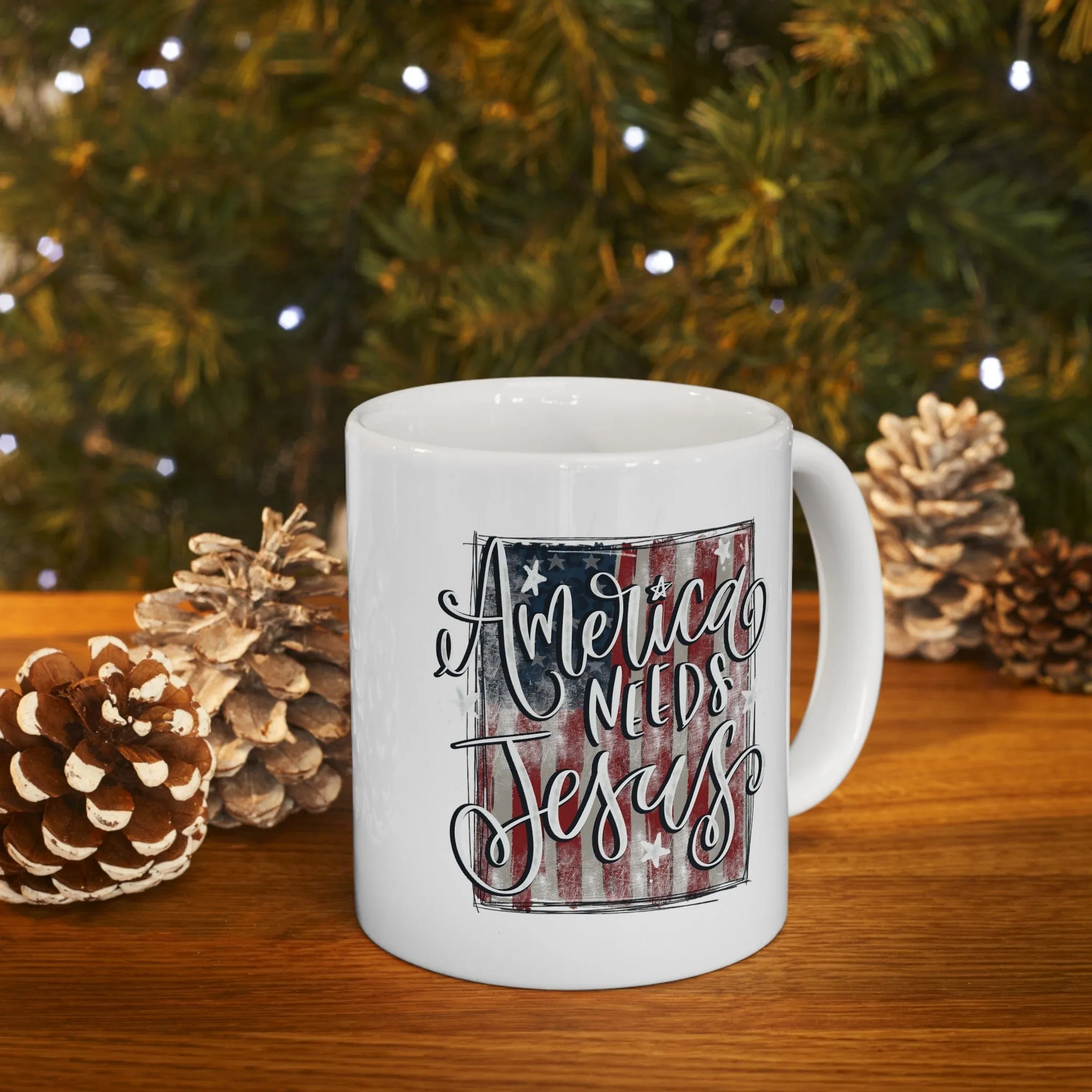 America Needs Jesus 11oz Mug