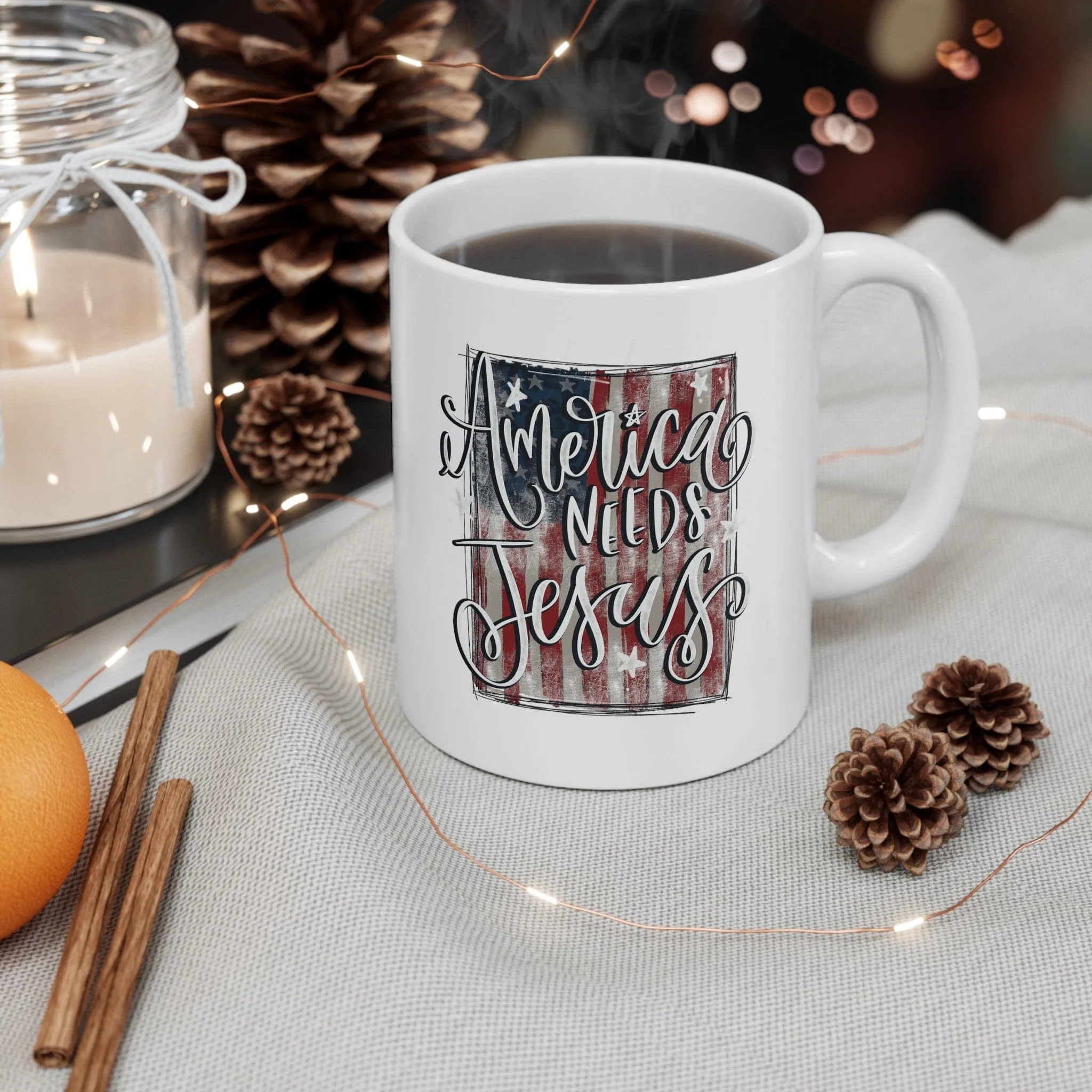 America Needs Jesus 11oz Mug