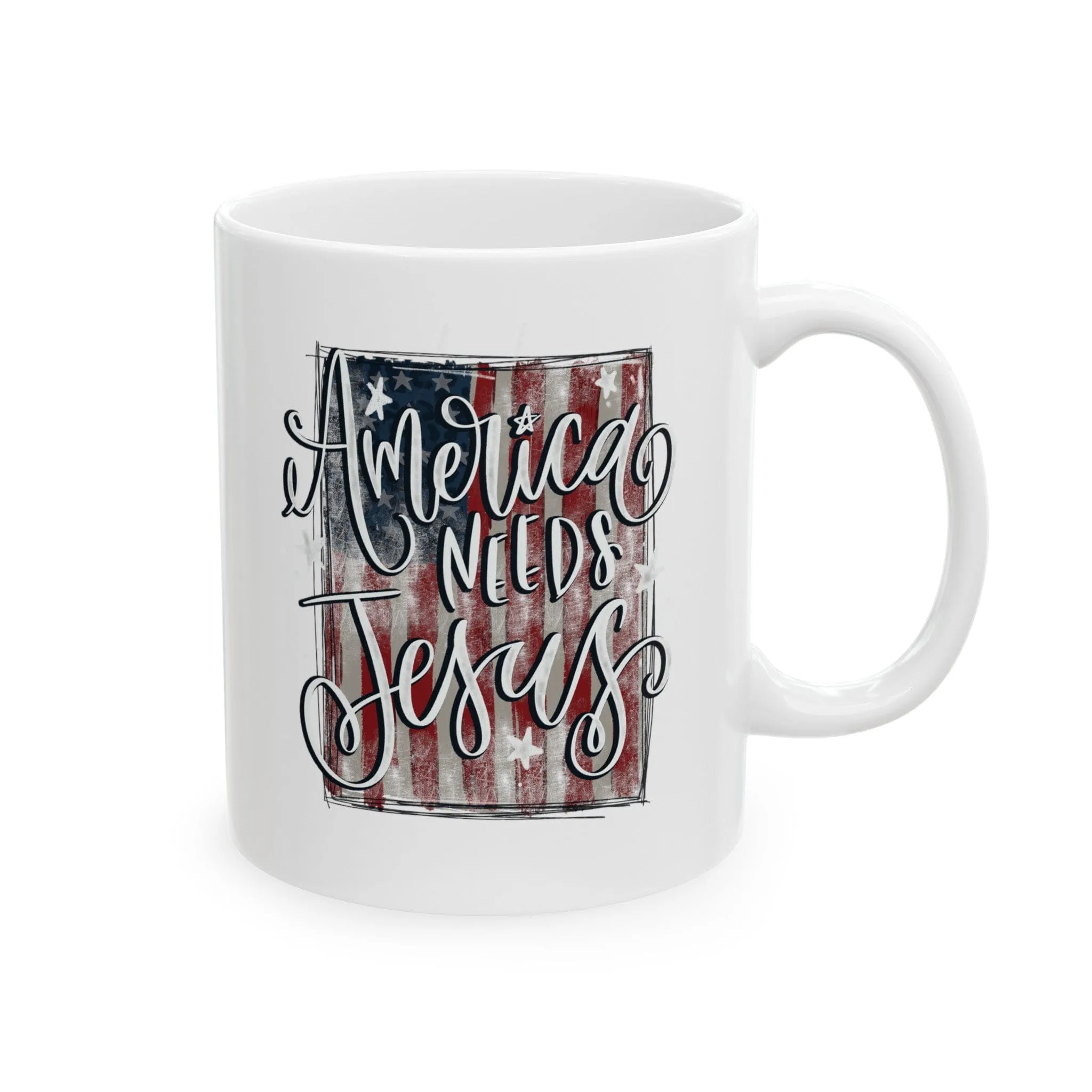 America Needs Jesus 11oz Mug