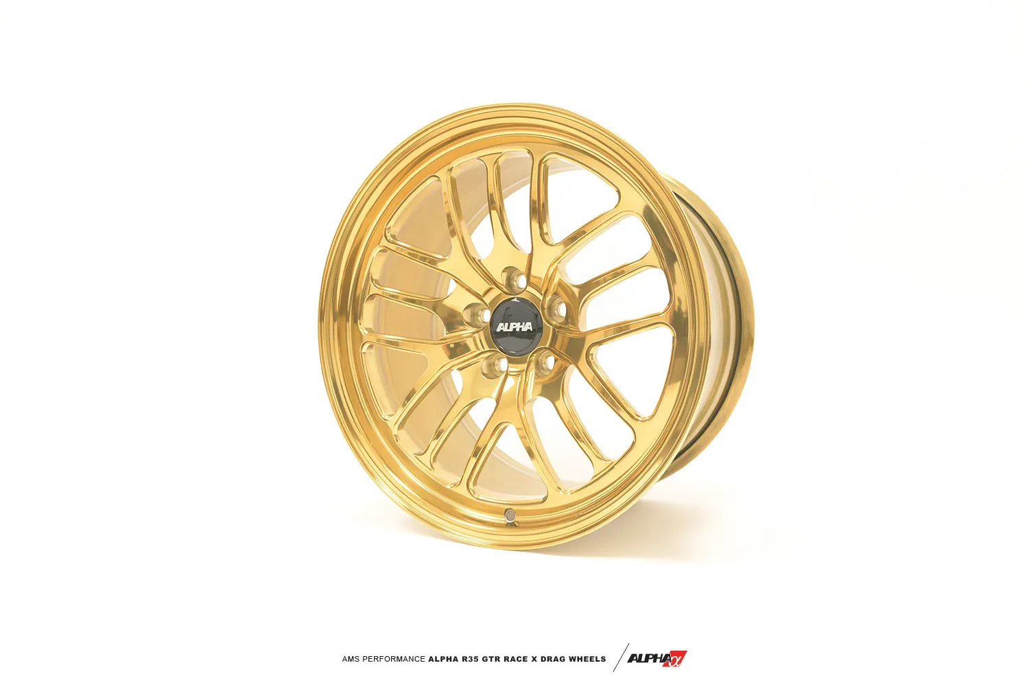 AMS ALP.07.11.0202-2 Race X 18X11" 2-Piece Rear Wheels w / MT ET Street Tires NISSAN R35 GT-R (Pair)