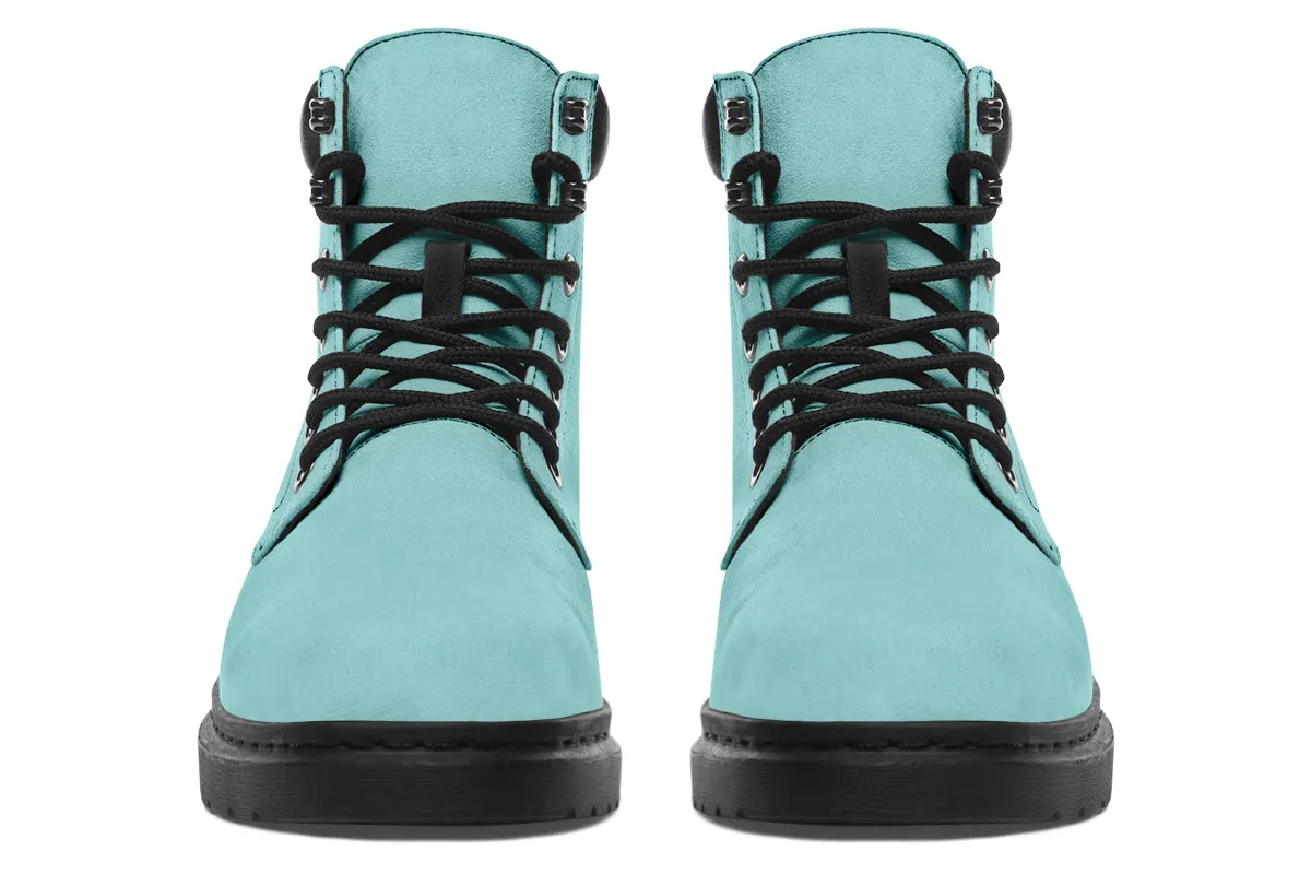 Aqua Mist Classic Boots - High Quality Micro-Suede Weatherproof Vegan Shoes with Stitched on Soles