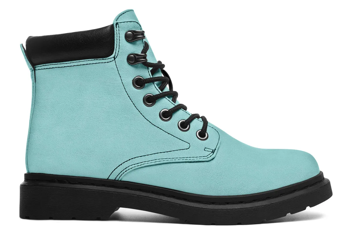 Aqua Mist Classic Boots - High Quality Micro-Suede Weatherproof Vegan Shoes with Stitched on Soles