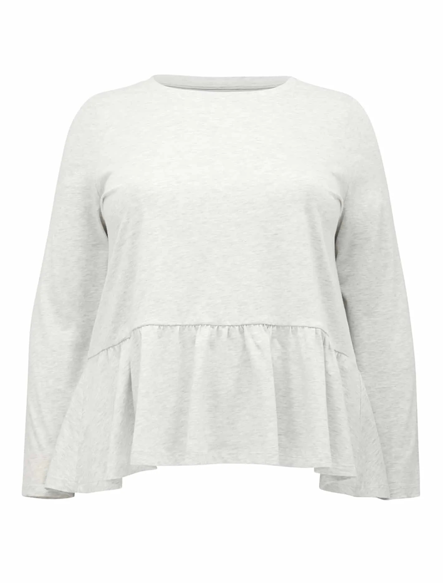 Arlie Curve Long Sleeve Peplum Tee