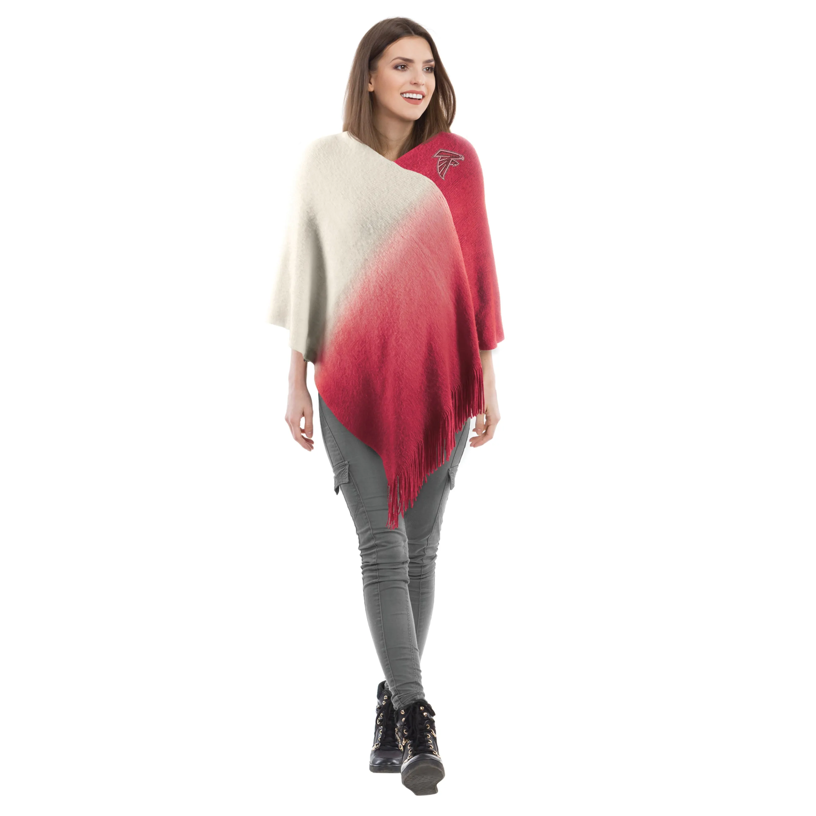 Atlanta Falcons Dip Dye Poncho