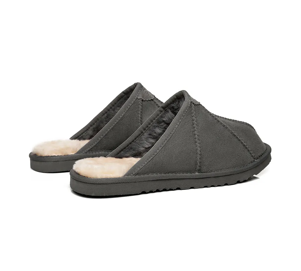 AUSTRALIAN SHEPHERD® UGG Slippers Men Sheepskin Wool Scuff Rafael