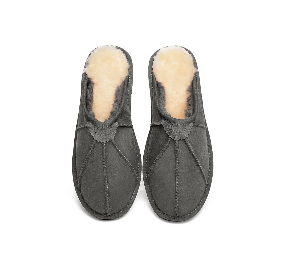 AUSTRALIAN SHEPHERD® UGG Slippers Men Sheepskin Wool Scuff Rafael