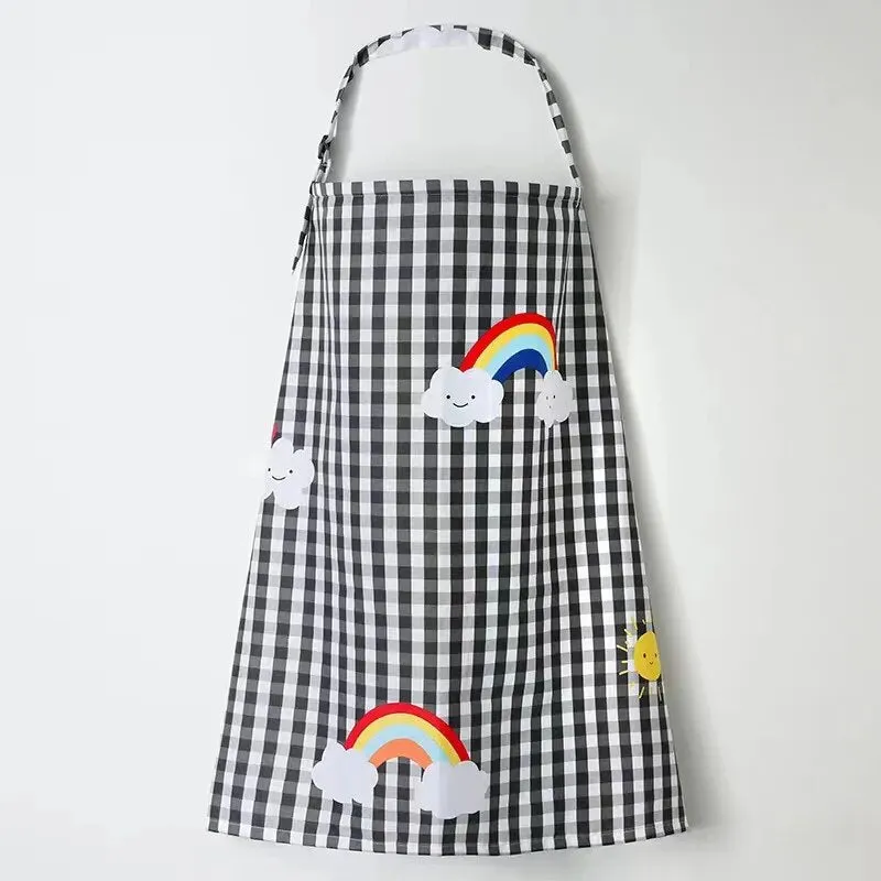 Baby Feeding Breathable Nursing Covers Breastfeeding Nursing Poncho Cover Up Adjustable Privacy Apron Outdoors Nursing Cloth