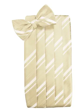 Bamboo Striped Satin Cummerbund Set