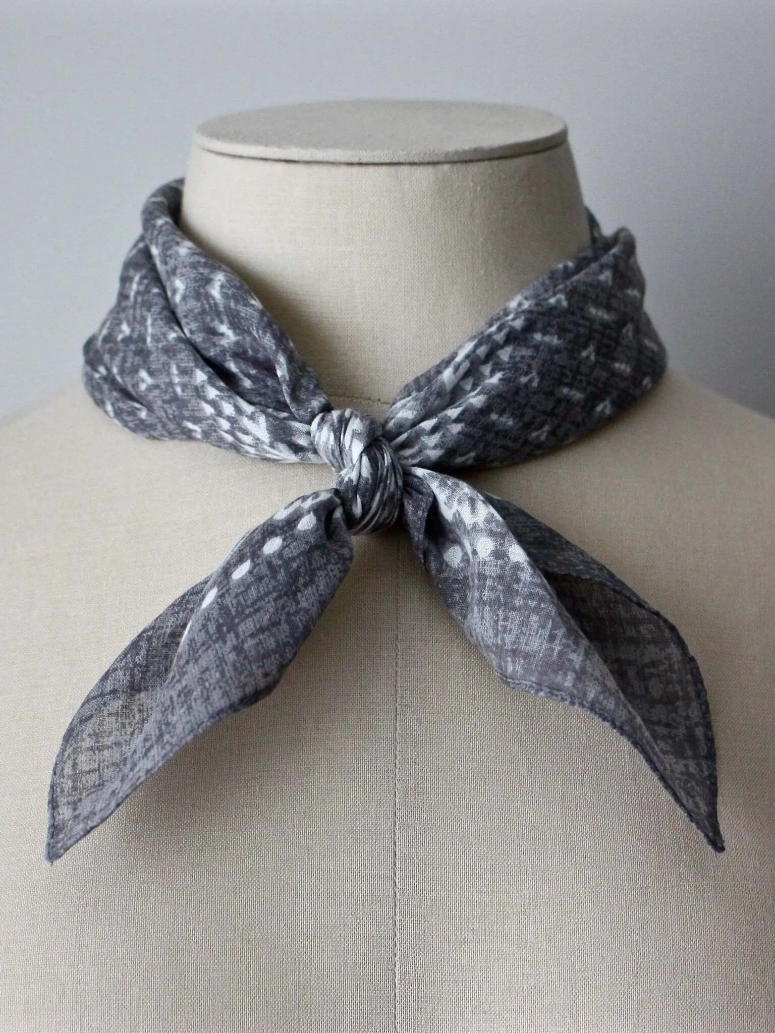 Bandana Head Scarf Grey