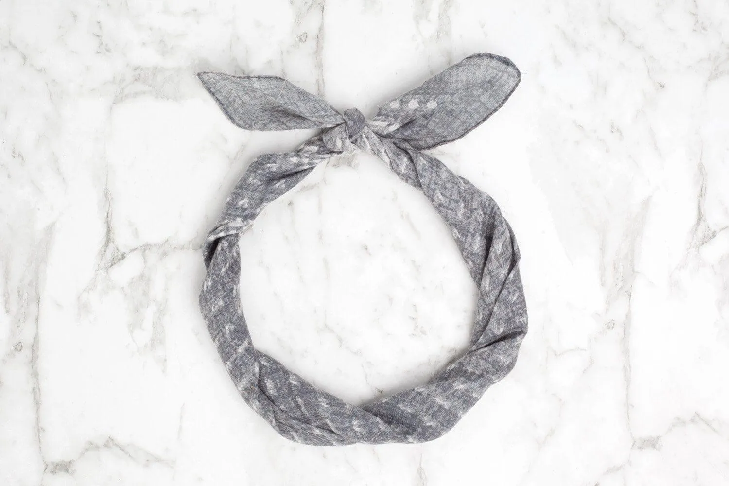 Bandana Head Scarf Grey