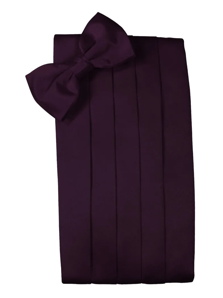 Berry "Premier" Satin Cummerbund Set