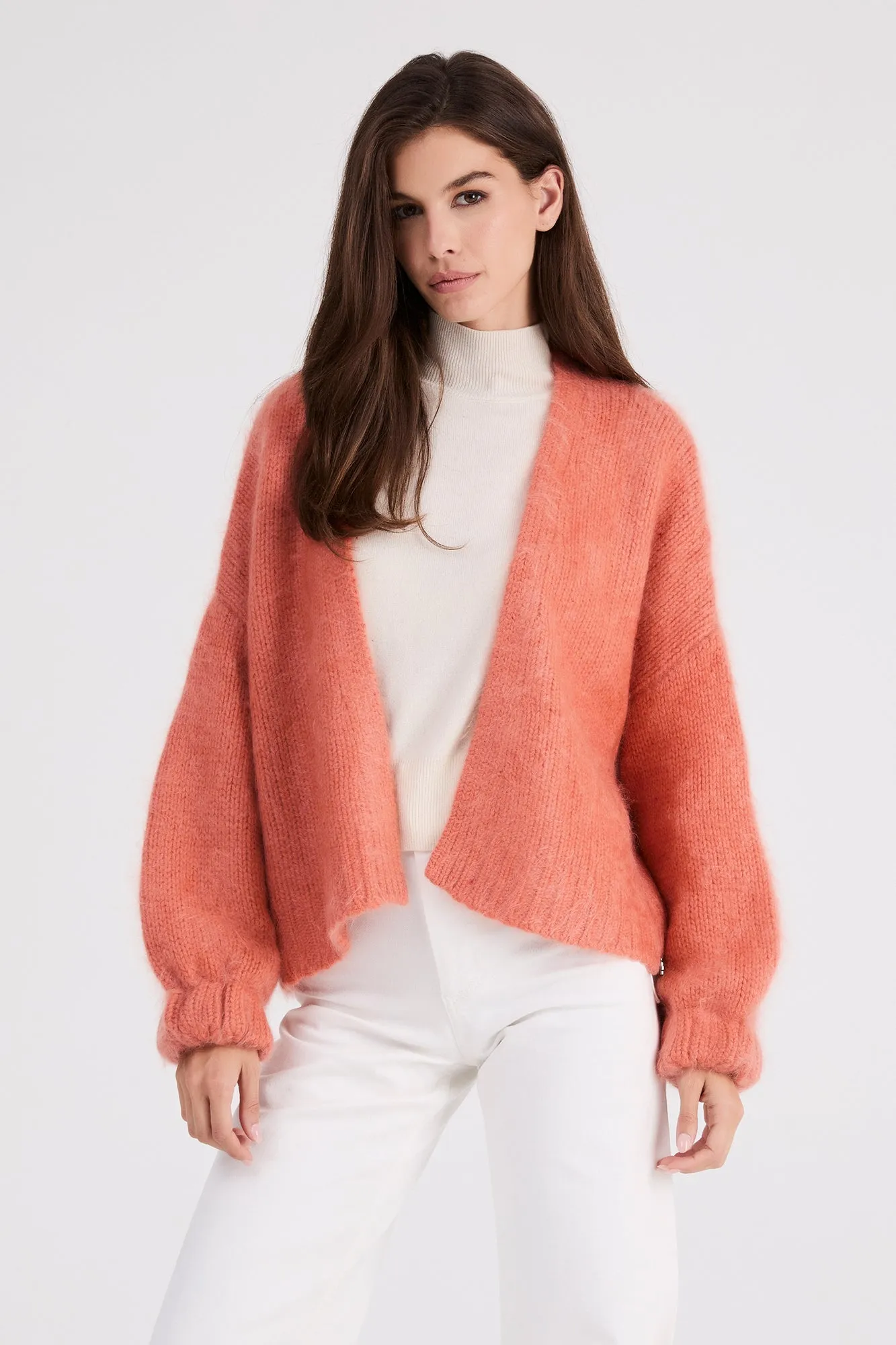   Beryll Anita Cashmere Cropped Cardigan | Sunrise