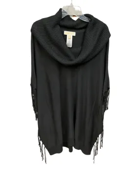 Black Poncho Michael By Michael Kors, Size 1x