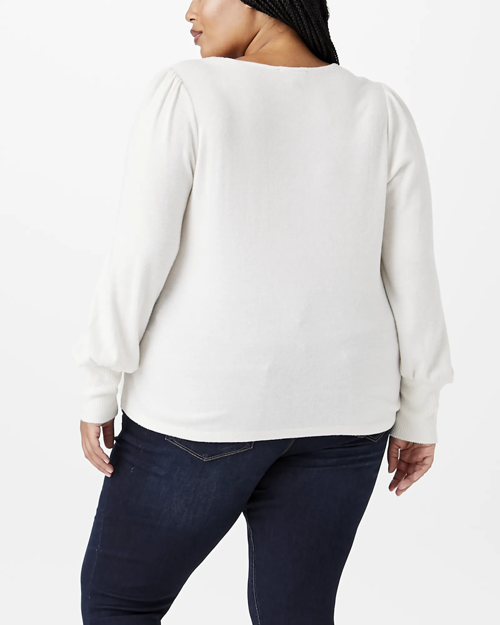 Blair Puff-Sleeve Sweater | Tan