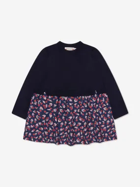 Bonpoint Girls Tayra Sweater Dress in Navy