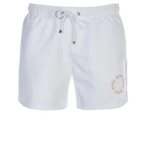 BOSS Boxfish Swim Short in White