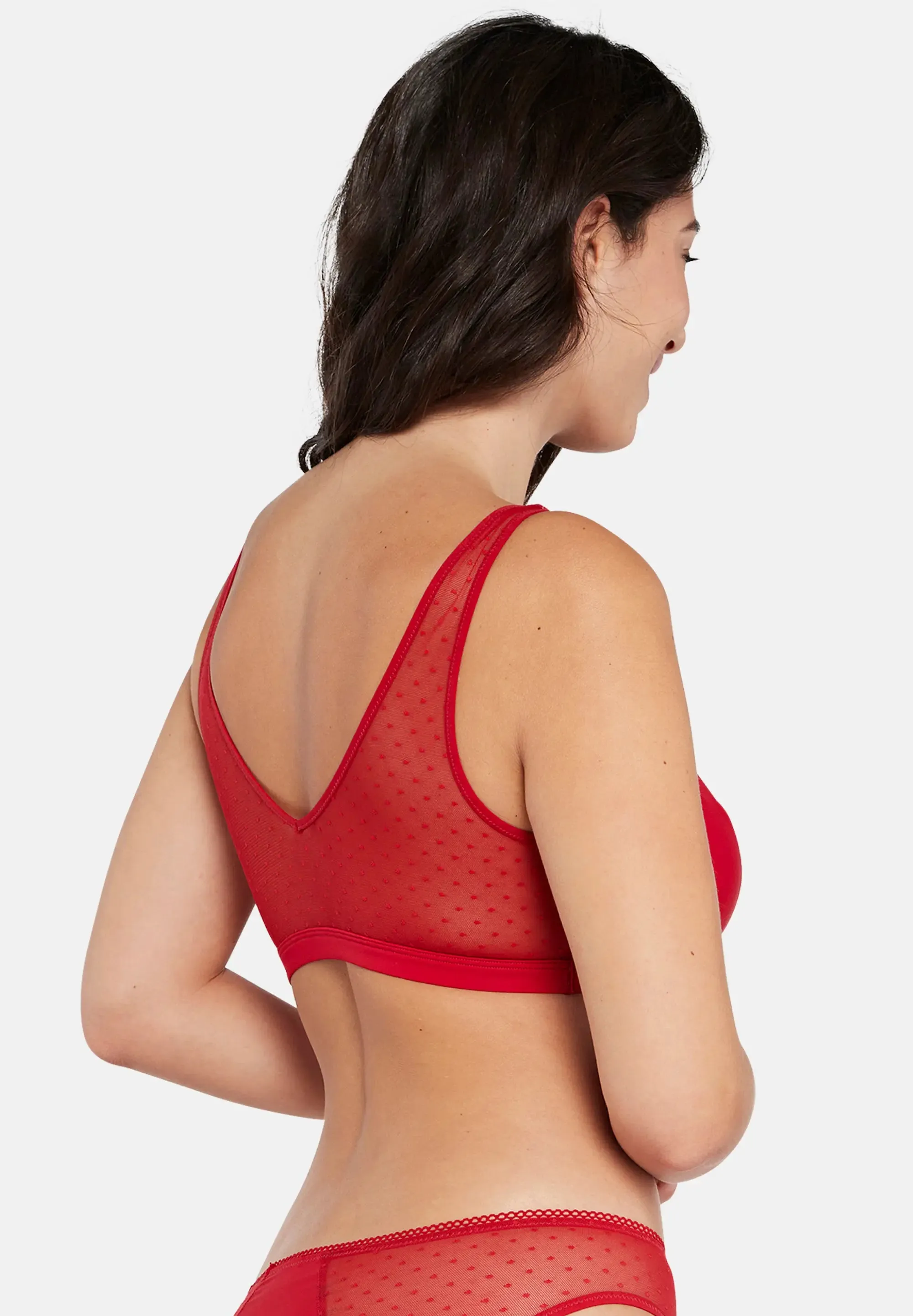 Brassière sans armatures Miss Sans Complexe - Rosie Rouge Pourpre