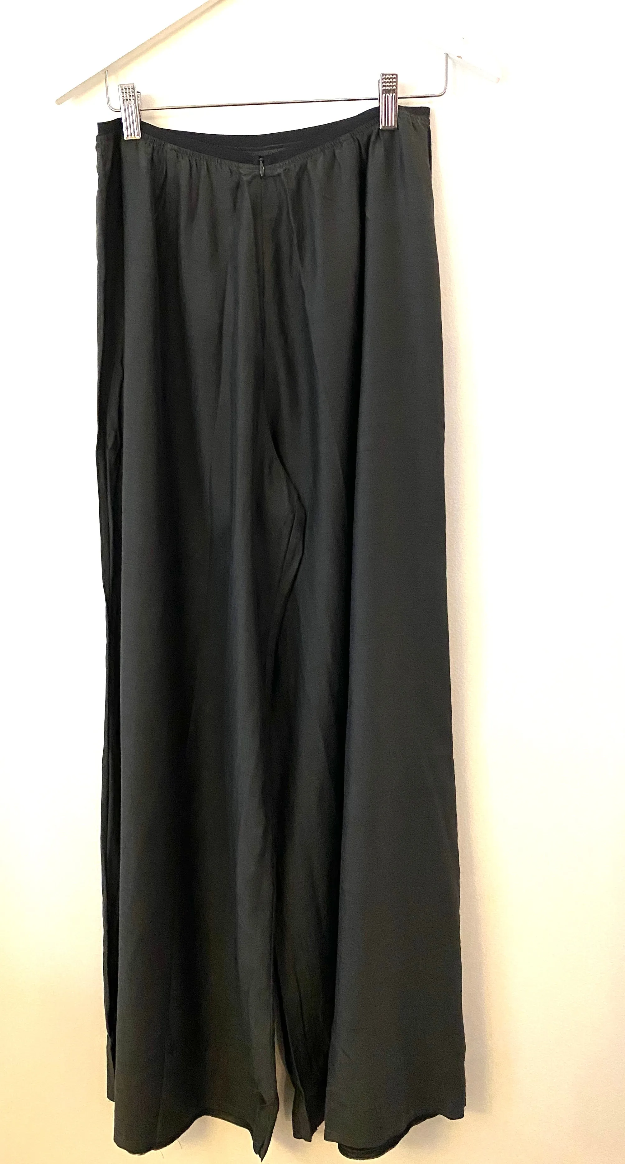 Brazeau Tricot Cotton Silk Palazzo Pant - Coal