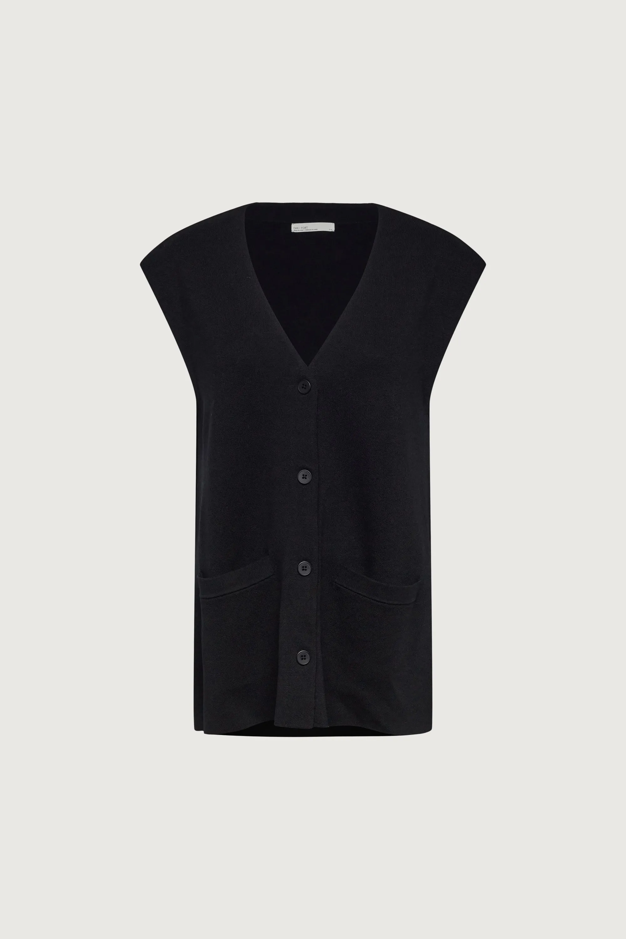 BUTTON FRONT SWEATER VEST