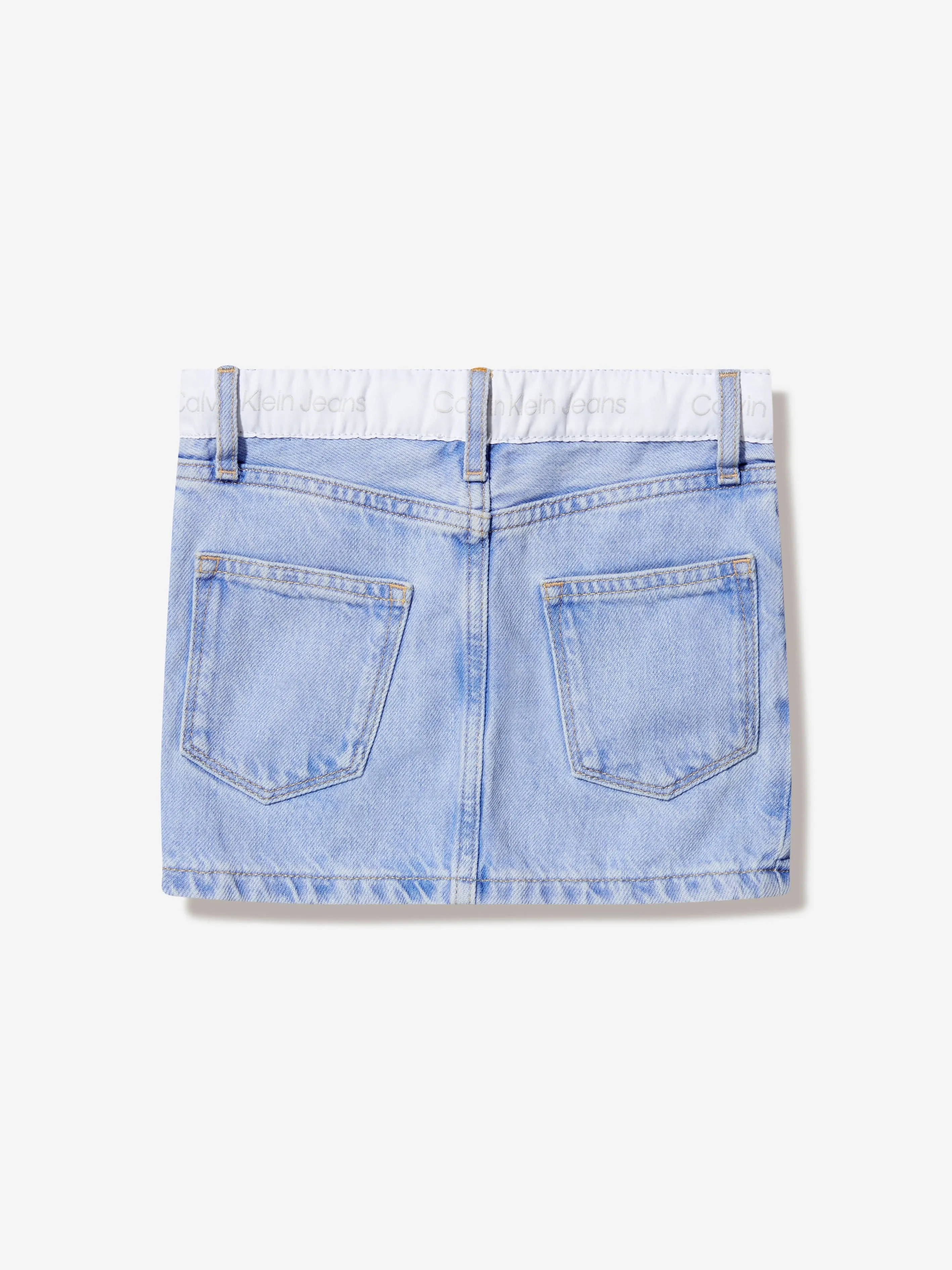 Calvin Klein Girls Denim Straight Skirt