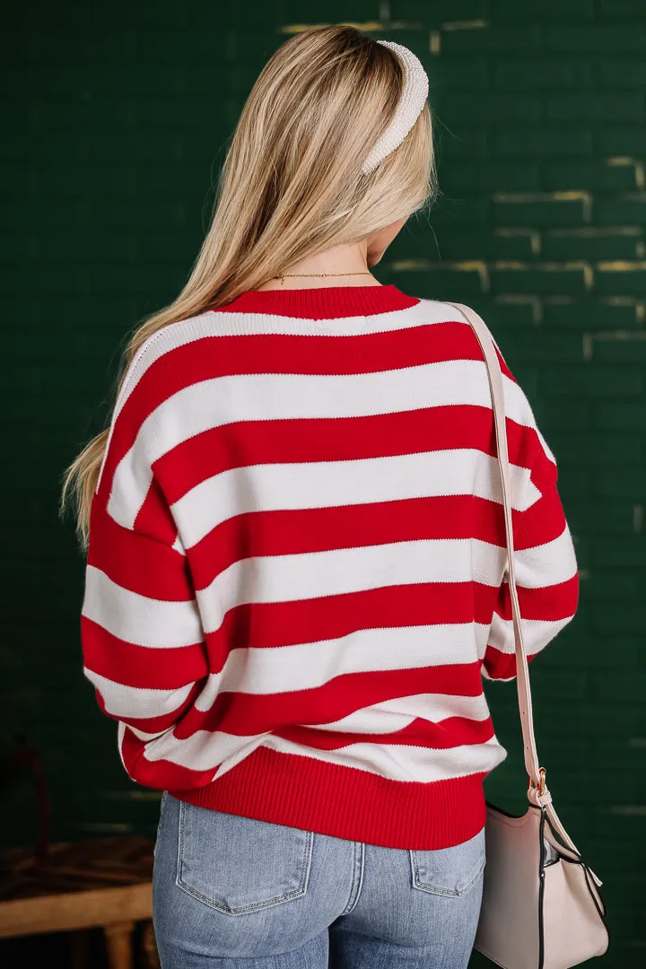 Candy Cane Lane Striped Sweater