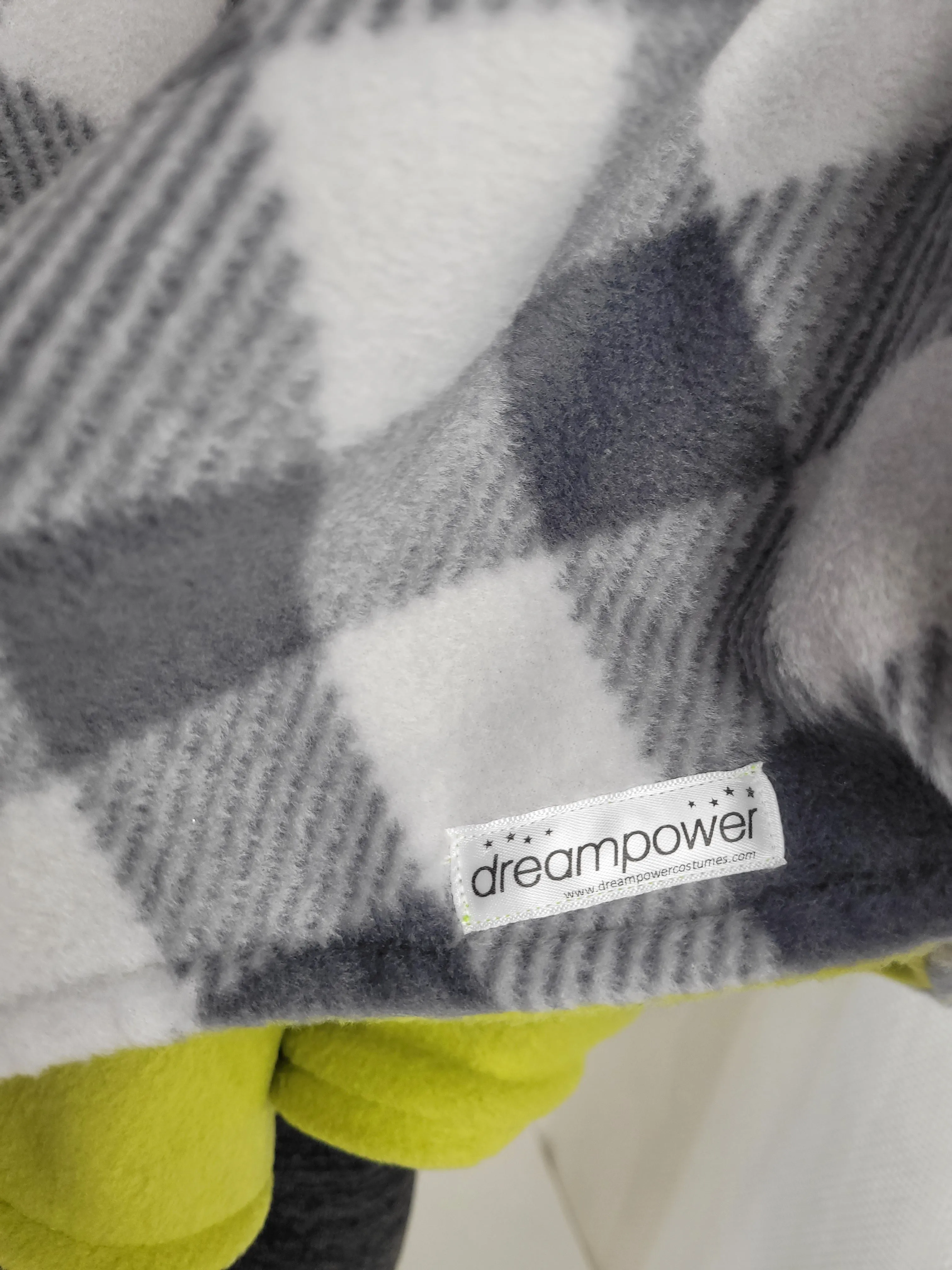 Car Seat Poncho - Lumberjack - Grey Plaid to green Wolf for newborn to toddler