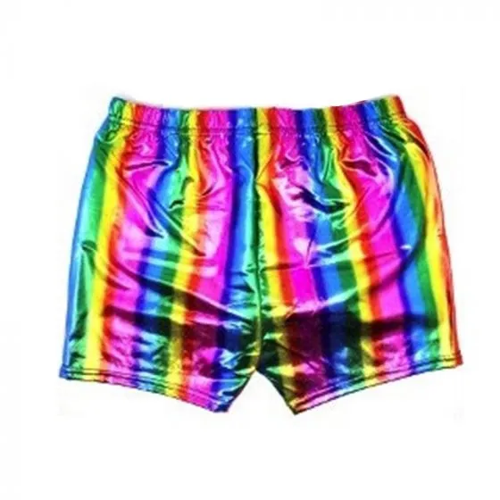 Carnival Rainbow Metallic Shorts