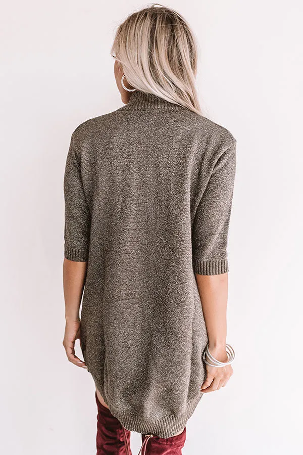 Champagne In The City Tunic Sweater in Grey