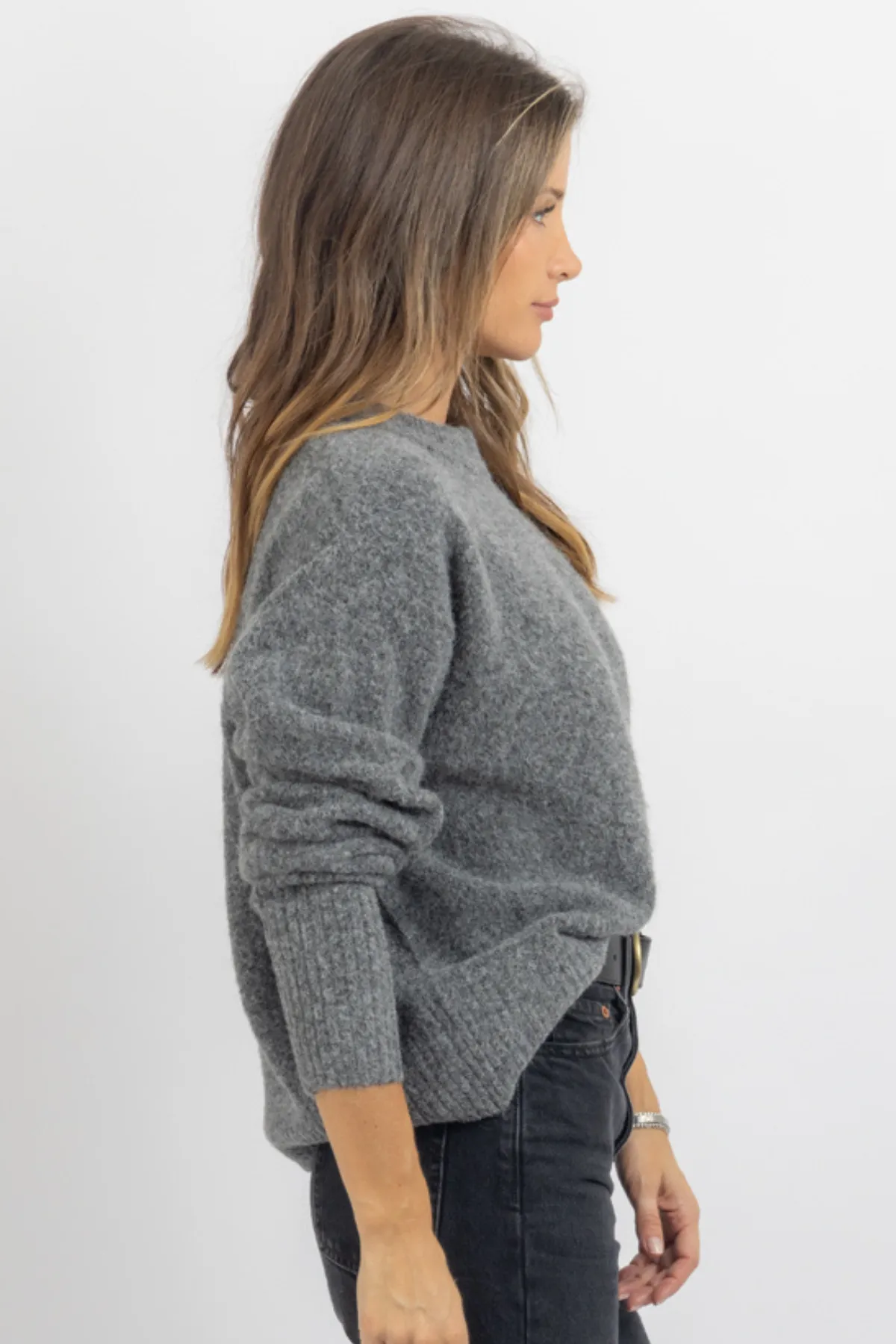 CLARA CHARCOAL SWEATER