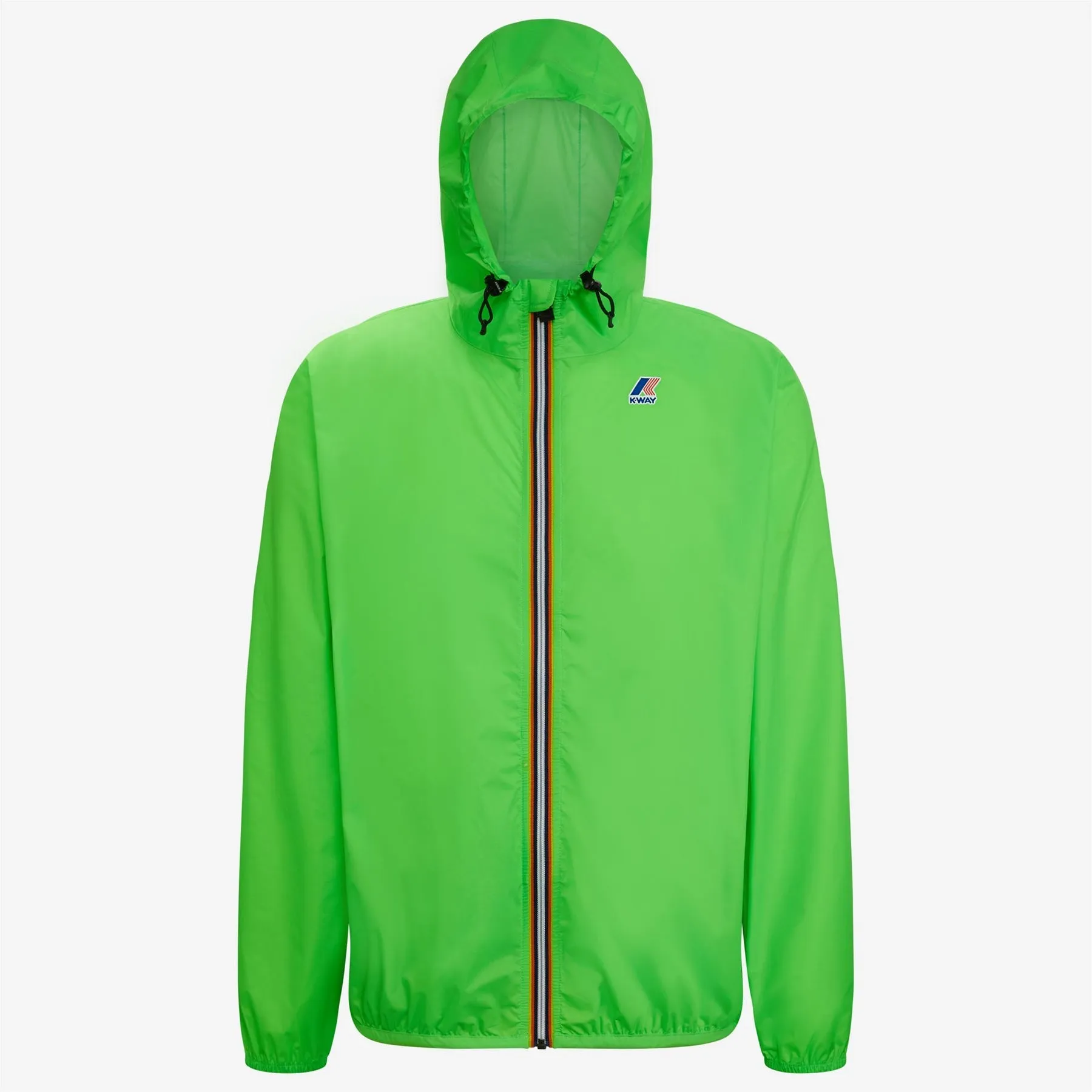 Claude - Unisex Packable Full Zip Waterproof  Rain Jacket in Green Classic