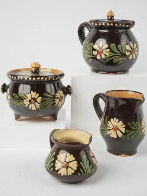 Collection of Early 20th-Century Savoyard Slipware Kitchenware 6¼"