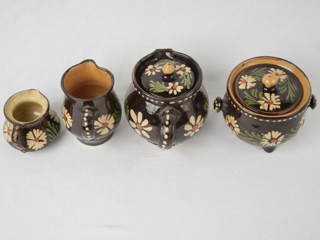 Collection of Early 20th-Century Savoyard Slipware Kitchenware 6¼"