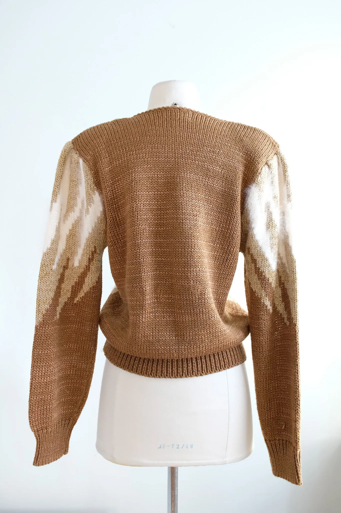 Coolest 1980's Metallic Knit Sweater/ Sz M