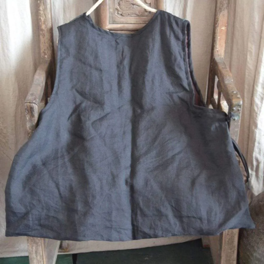 Cotton Linen Loose Spring Vest