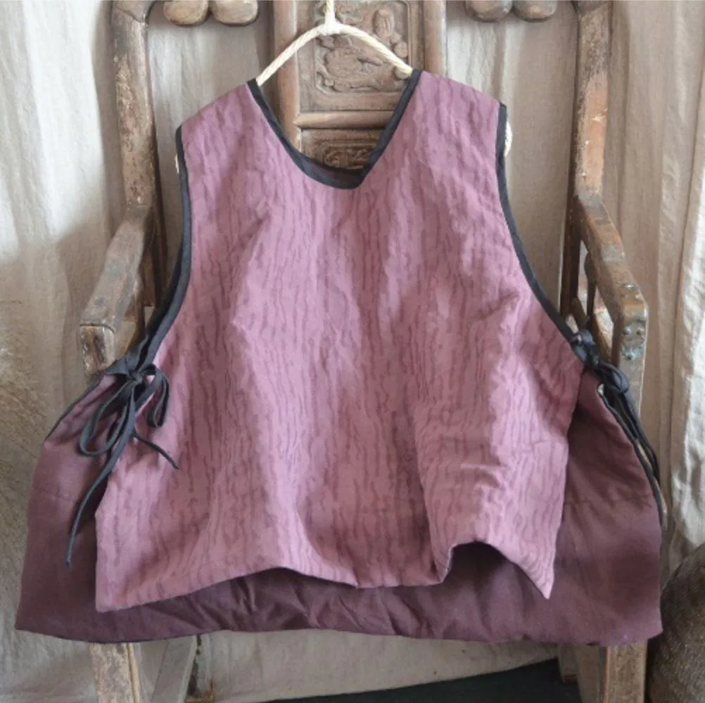 Cotton Linen Loose Spring Vest