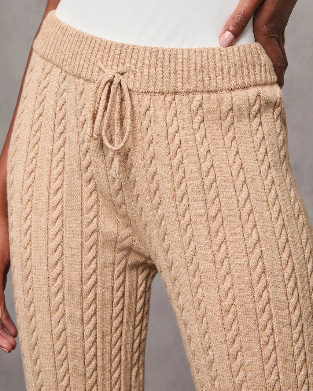 Cuddle Me High Rise Knit Pant