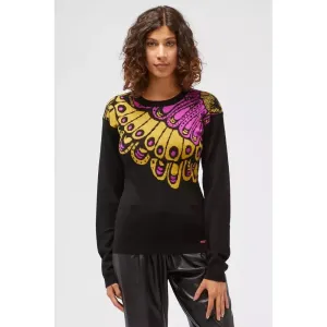 Custo Barcelona Black Wool Women Sweater